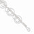 Sterling Silver Textured Circles Link Bracelet