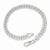 Sterling Silver Polished Fancy Circle Link Bracelet