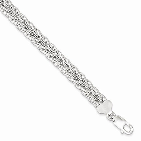 Sterling Silver Fancy Braided Bracelet