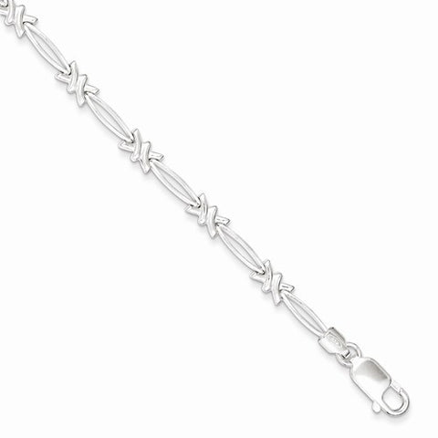 Sterling Silver Polished Fancy Bracelet