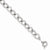 Sterling Silver Rhodium Plated Oval Link Bracelet
