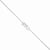 Sterling Silver Rhodium Plated Cz I Heart U Bracelet