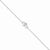 Sterling Silver Rhodium Plated Cz Double Heart Bracelet