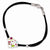 Sterling Silver Stellux Crystal Multi-Color White Heart Cord Bracelet