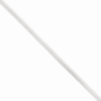 Sterling Silver Fancy Mesh Necklace