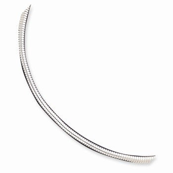 Sterling Silver Fancy Neckwire Necklace