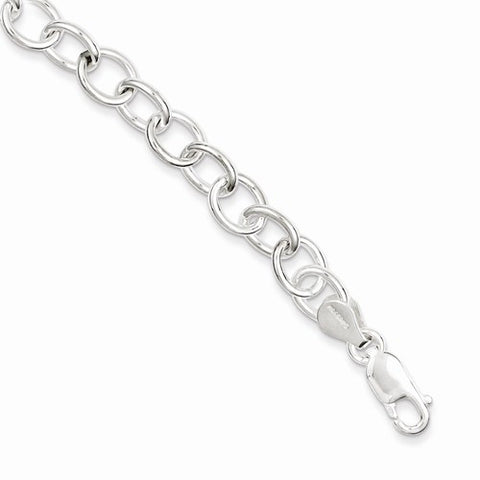 Sterling Silver Fancy Open Link Bracelet