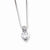 Sterling Silver CZ Heart On Chain