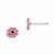 Sterling Silver Enamel Flower Post Earrings