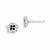 Sterling Silver Stellux Crystal Flower Post Earrings