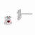 Sterling Silver w/Enamel Teddy Bear Post Earrings