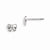 Sterling Silver Childrens Bow Post Earrings