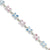 Sterling Silver Mother Of Pearl Flower Bracelet