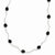 Sterling Silver Black Swarovski Elements Necklace