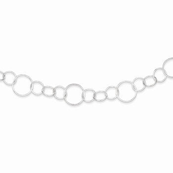 Sterling Silver Fancy Link Necklace