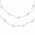 Sterling Silver Double Spiral and Laser Cut Bead Necklace