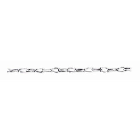 Sterling Silver Polished Fancy Link Toggle Bracelet