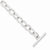 Sterling Silver Polished Fancy Link Toggle Bracelet