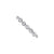 Sterling Silver Polished Fancy Link Toggle Bracelet
