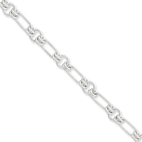 Sterling Silver Fancy Link Bracelet