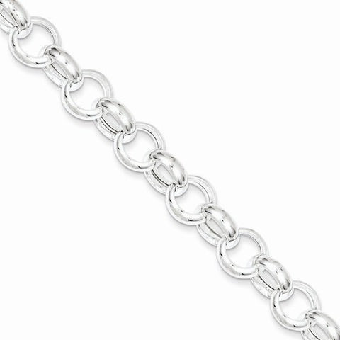 Sterling Silver Fancy Link Bracelet