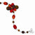 Sterling Silver Carnelian Tiger Eye Smokey Quartz Agate Bracelet