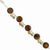 Sterling Silver Gold En Fw Cultured Pearls & Mother Of Pearl Bracelet