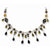Sterling Silver Crystals, Goldstone, FW Cultured Pearl Necklace