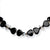 Sterling Silver Onyx & Opalite Crystal Necklace