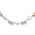 Sterling Silver Cultured Pearl, Mother Of Pearl & Cherry Quartz Necklace