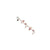 Sterling Silver Rose Qtz Red Pink Cultured Pearl Red  Necklace