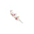 Sterling Silver Rose Quartz and Multi-Colored Fw Cultured Pearl Bracelet