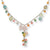Sterling Silver , Aventurine, Multicolored Quartz Necklace