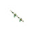 Sterling Silver & Vermeil Prehnite Crystal Fw Cult Pearl Bracelet