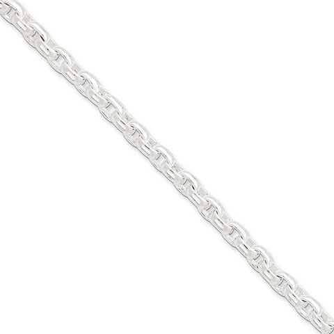 Sterling Silver Polished Fancy Link Bracelet