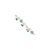 Sterling Silver Aventurine Prehnite Green Crystal Quartz Bracelet