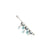 Sterling Silver Blue Crystal Freshwater Cultured Peacock Pearl Bracelet