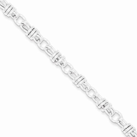Sterling Silver Fancy Link Bracelet