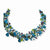 Sterling Silver Howlite, Turquoise, Amethyst, Crystal, Fluorite Necklace