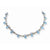 Sterling Silver Blue Agate, Freshwater Cultured Blue Pearl Necklace