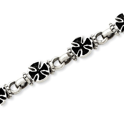 Sterling Silver Reversible Gothic Bracelet