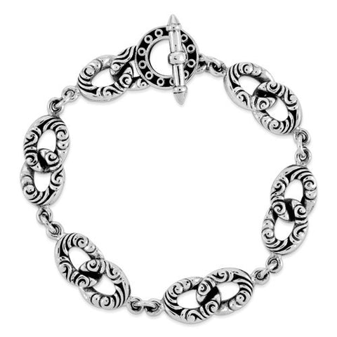 Sterling Silver Antiqued Bracelet