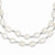 Sterling Silver Double Strand FW Cultured Pearl Necklace