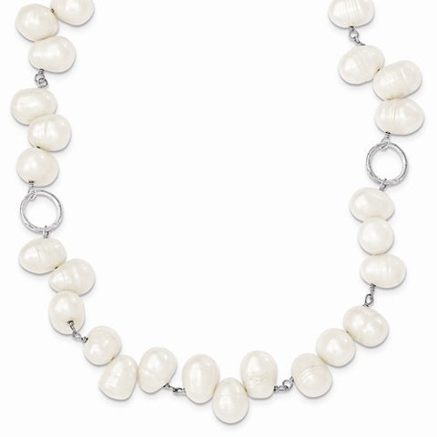 Sterling Silver Freshwater Cultured Pearl Necklace