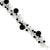 Sterling Silver Howlite & Onyx Bracelet
