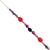 Sterling Silver Blue Red Purple Cult Pearl Red Agate Sodalite Bracelet