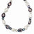 Sterling Silver White & Grey FW Cultured Pearl Necklace