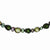 Sterling Silver Dk Green, Dk Purple, Olivine FW Cultured Pearl Necklace