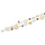 Sterling Silver Cats Eye Cultured Pearls Quartz Yellow Bracelet