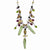 Sterling Silver Citrine, Amethyst, Peridot, Kyanite,  Necklace
